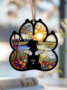 Regalo de condolencia personalizado por la pérdida de una mascota, Souvenir memorial personalizado de perro en forma de atrapasol, En memoria del perro fallecido, Regalo conmemorativo de mascota, Regalo para recordar a tu perro