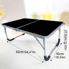1 pezzo Scrivania portatile pieghevole in alluminio, semplice tavolino per laptop per letto/camera da letto, scrivania compatta per studenti e materiale scolastico, Torna a scuola