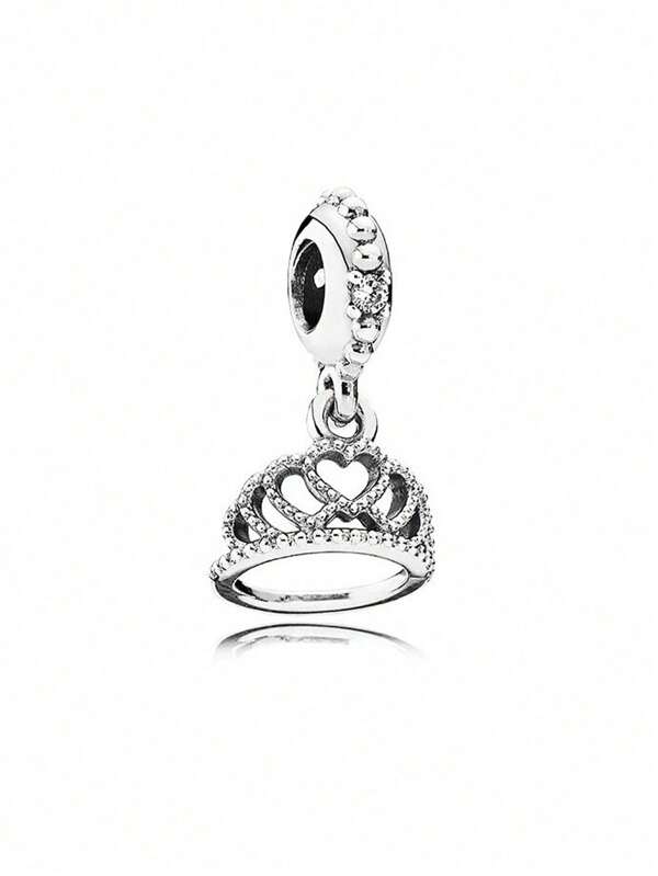 1 pieza Colgante en forma de corona con corazón para hacer collares, pulseras y joyería DIY