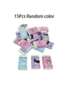 Sanrio 40 Sanrio Eraser Small Brushed Monochrome Bags, Paper Coated Erasers, Back To School Season, School Prizes, Birthday Gifts, Party Gifts, Holiday Gifts, School Supplies