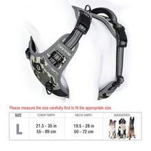 Dog Harness, No-Pull Pet Harness With 2 Leash Clips, Adjustable Soft Padded Dog Vest, Reflective No-Choke Pet Oxford Vest With Easy Control Handle For Large Dogs