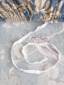 1 Stück dehnbare Sofabezug mit Blumen- und Vogelmuster, modernes Design, aus Polyesterfaser gefertigt, maschinenwaschbar, schützt das Sofa vor Staub und Schmutz, geeignet für Heimdekoration, Partys, Geschenke, in verschiedenen Größen erhältlich