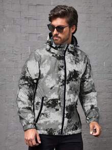 Men's Lightweight Jacket, Breathable And Comfortable Hooded Windbreaker For Outdoor Sports And Casual Wear - Black - View 8
