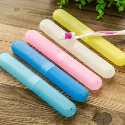 Porta-Escova de Dente Prático Portátil Viagem Bolsa Mochila Lancheira Adulto Infantl