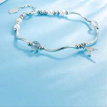 1 Stück Modischer minimalistischer Stil Fischgräten Armband für Damen, elegante verdrehte Armreif Manschette