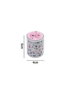 1 Roll Cute Small Piggy Handwritten Stickers, Suitable For Scrapbooking, Nail Art, Gifts, Office, Home, Marking, Labels, Classroom, Toys, Student Journaling, Creative Retro Sticker Decor DIY Supplies, Rainbow Gummy Series,School Supplies,Back To School
