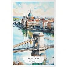 1 件东欧旅行海报捷克共和国土耳其匈牙利伊斯坦布尔印刷帆布墙艺术家居房间装饰礼物无框
