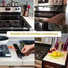1PC/2PCS Organic Silicon High Temperature Resistant Kitchen Gap Strip, Oil And Dirt Resistant Gas Stove Gap Soft Sealing Strip Silicone Gap Plug Kitchen Stove Counter Gap Cover - Flexible Stove Space Filler Christmas Stocking Fillers,Gifts,Funny Gifts,Ramadan,Personalised Gift, - Multicolor - View 6