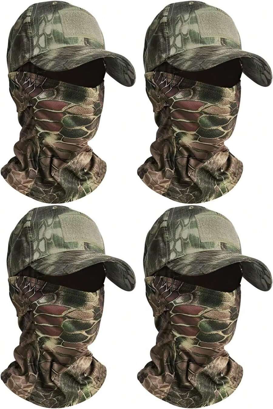 Camo Baseball Cap Mask Set,With Cooling Sun UV Neck Gaiter With Adjustable Hat Hiking Outdoor Cover Up - Mu10 - View 1