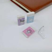Sanrio 40 Sanrio Eraser Small Brushed Monochrome Bags, Paper Coated Erasers, Back To School Season, School Prizes, Birthday Gifts, Party Gifts, Holiday Gifts, School Supplies