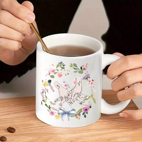 1 pieza Taza personalizada con texto, 11 onzas con 7 nombres personalizados impresos, diseño personalizado, taza para el hogar personalizada para sus amigos y familiares, regalo de cumpleaños, regalo de Año Nuevo, regalo familiar, regalo de boda, regalo de graduación