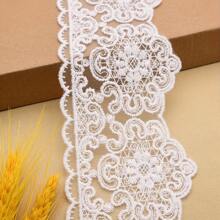 1 Yard Embroidered Lace Trim, 9cm Wide, Suitable For DIY Crafts, Doll Dresses And Clothing Edging