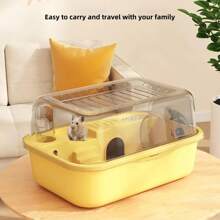 大空间仓鼠笼透气透明盖子可打开亚克力仓鼠围栏老鼠金丝熊小动物