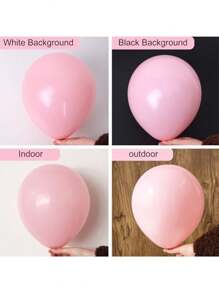 114pcs Pink Balloons Of Different Sizes 5/10/12 Inch Wreath Arched Birthday Party Wedding Anniversary Easter Decoration