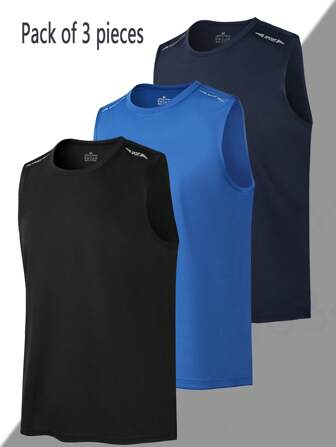 Men's Sleeveless Basketball Jersey, Quick-Dry Sports Training Fitness Loose Tank Top, Summer