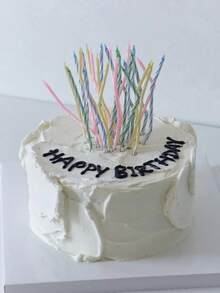 12pcs/24pcs Colorful Swirl Birthday Candles, Birthday Cake Decorations, Electric Birthday Cake Decorations, Cake Toppers, Baking Decorations, Cake Decorating Supplies, Suitable For Party Decorations, Baking And Celebrations - Colored Twist Candles, Fit For Special Occasions - Macaron Color - View 5