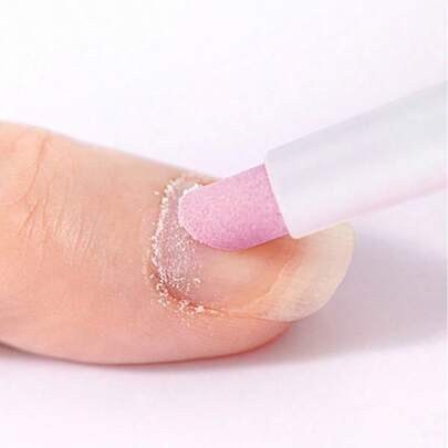 1pc Portable Nail File & Buffer Pen, Cuticle Remover, Nail Polish Tool