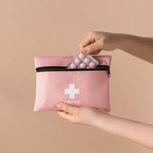 1 件便携式多功能药品收纳袋，适合家庭和旅行使用 - 粉色 - 查看 6