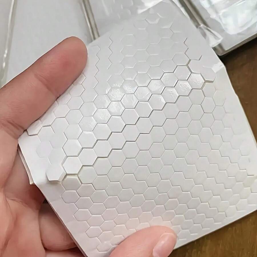 1200 片/包厚型六角强力双面胶带 - 采用高粘度胶水制成，适用于 DIY 工艺品，适合零售商、工作室和商店返校 - 彩色 - 查看 1