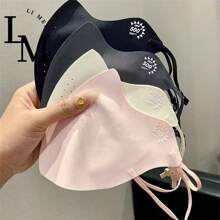 1pc The Brand-New Ice Silk Mask For Summer, A Thin And Three-Dimensional Sun Protection Face Mask With Ultraviolet Breathability And Sun Protection, Is Cute For Women