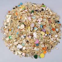 WGRXIRANYKM 20/50/100/150pcs Random Mix Fashion Alloy Bulk Enamel Heart Shape Fruit Charm DIY Pendant For Bracelet Ear Jewelry Necklace Women Jewelry Making Accessories Jewelry Supplies Daily Dating Charm Pendant - Multicolor - View 4