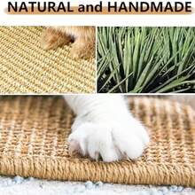 Rabbit Scratching Pad, Natural Fiber Cat Scratch Mat For Claw & Teeth Care, Rabbit Cage Pad, Rabbit Chew Toy, Cat Scratch Board