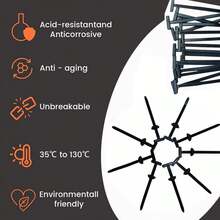 60PCS/20PCS/5PCS多功能自锁尼龙扎带扣，可用于固定发动机、底板衬里、挡泥板和后备箱盖