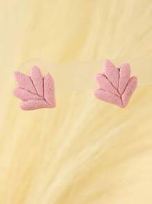 3 paires/set de boucles d'oreilles à tige et mignonnes en argile polymère faites à la main avec des motifs géométriques asymétriques, de cercles, de feuilles, de coquillages et de fleurs. Conviennent pour un port quotidien et les vacances