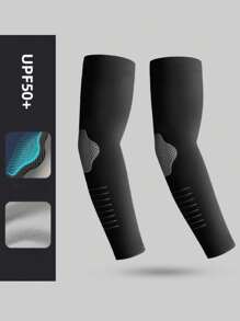 Manicotti per braccia rinfrescanti, unisex, dalla vestibilità morbida e ampia, protezione UV, coperture per gomiti sportive e ciclismo, traspiranti ed elastici, adatti per l'estate