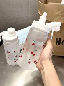 爆棚少女魅力！樱桃小丸子卡通吸管水杯｜500ml防漏保温，学生党上班族夏季出游必备便携小物