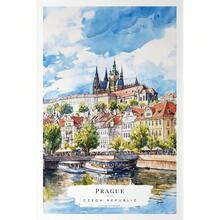 1 件东欧旅行海报捷克共和国土耳其匈牙利伊斯坦布尔印刷帆布墙艺术家居房间装饰礼物无框