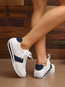 1 par de zapatillas de lona planas y casuales, versátiles para exteriores, verano, escuela, adolescentes
