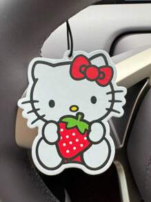 Sanrio 1 pezzo Decorazione per scarpe cartone animato Hellokittys Sanrio, deodorante per auto, appendino per specchietto retrovisore, profumatore per interni auto
