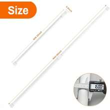New 2Pcs Spring Tension Curtain Rod,28-48 Inch Adjustable Expandable Prsure  Curtain Tension Rods For , Bathroom, Window,Home - 28 - 48- 2 Pack - View 2