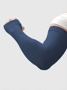 1 Pair Plus Size Ice Silk Arm Sleeves, Summer Outdoor Cycling Sun Protection UV Arm Cover Sleeves