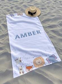 Toalla personalizada, toalla de playa, toalla personalizada, toalla para niños, toalla de piscina, toalla de baño, regalo de vacaciones, playa, viaje, piscina, exterior