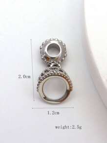 1 pezzo Ciondolo creativo a forma di corona a cuore per la realizzazione fai-da-te di collane, braccialetti e gioielli