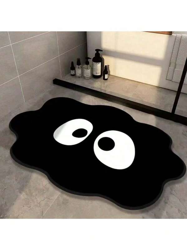 Felpudo de Pascua, diseño de patrón de nube negra, estilo lujoso, felpudo antideslizante de baño, felpudo de baño, de secado rápido y absorbente, antideslizante y absorbente, felpudo suave y absorbente - Uso en interiores y exteriores antideslizante y absorbente, decoración de entrada, decoración del hogar, felpudo decorativo con terciopelo antideslizante, felpudo lujoso adecuado para dormitorio, vestidor y entrada, decoración del hogar suave, felpudo suave y absorbente