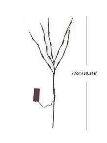 Baumbeleuchtung, LED-Zweigbeleuchtung, Baumbeleuchtung Dekoration, Baumzweig-förmige dekorative Beleuchtung, LED-Baumbeleuchtung Design Simulation Baum, 20 lila LED künstliche Baumbeleuchtung, Batterie Box Stromversorgung Licht, Metallbinderdraht Zweig Design, frei formbare DIY Formen, herbstbeleuchtete Bäume dekorieren den Raum, Geburtstagsparty Geschenke, saisonale Dekoration, geeignet für Familie