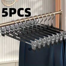 60个/20个/10个成人全塑10个/5个浸塑裤架裤子JK裙夹家用晾晒无缝不锈钢收纳衣架挂内衣专用抗老化金属裤夹衣服晾晒服装店家用衣架 - 多色 - 查看 16