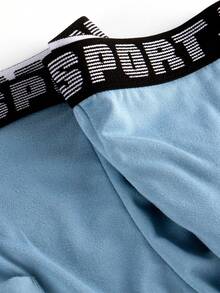 3 piezas de ropa interior larga de unicolor para hombres, suave, cómoda y ligera, adecuada para deportes de verano, de secado rápido, ropa interior deportiva, uso casual diario, adecuada para fitness, boxeo, ropa interior plana larga para hombres con bolsillos.