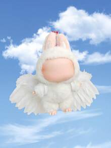 （仅翅膀）1 件 17 厘米玩偶布翅膀服装，柔软乙烯基可更换服装玩具套装。 - 彩色 - 查看 6