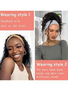 3 件男女通用时尚百搭彩色纯色交叉头带,多功能运动/瑜伽吸汗带,波西米亚风优雅街头风格发饰 - 彩色 - 查看 7