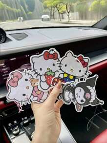 Sanrio 1 pezzo Decorazione per scarpe cartone animato Hellokittys Sanrio, deodorante per auto, appendino per specchietto retrovisore, profumatore per interni auto