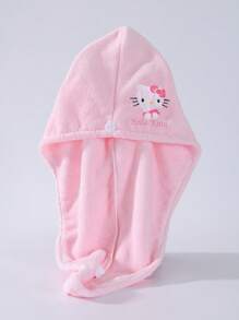 Sanrio 1pc Sanrio Cute Cartoon Character Hello Kitty Coral Fleece Soft Absorbent Quick-Dry Non-Shedding Hand/Hair Towel, Bathroom Accessories, Face Towel Size 34*75cm, Bath Towel Size 70*140cm Bathroom Decor Fall Decor Back To School For Beauty Salon Home Bathroom Shower Towels For Beauty Salon, Hotel Sports,Home Essentials, Towel, Skin Care