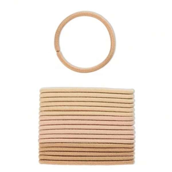 No Damage Elastic Hair Ties - Blonde - All Hair - 4mm - 18pcs
