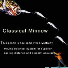 11.5厘米米诺鱼饵经典硬质人工鱼饵漂浮式鱼饵浅潜鲈鱼钓具 - 彩色 - 查看 6