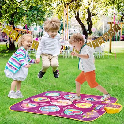 Dance Mat, 9-Button Dance Mixer Rhythm Step Play Mat, Electronic Dance Pad With 3 Game Modes, Adjustable Volume, Built-In Music, 8 Challenge Levels, Birthday Toys Gifts For 3+ Year Old Girls