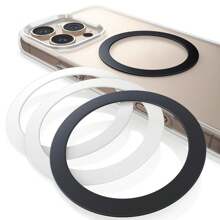 ROJEMXVE 4 PCS Powerful Magnetic Ring -For MagSticker Ring - Mag Ring Compatible With MagMagnetic Wireless Charger Case Compatible With IPhone 16 15 14 Pro Max Galaxy Android Accessories