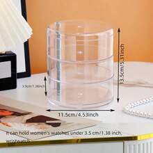 Rotating Multi-Layer Belt Organizer - Transparent Display Case For Women'S Belts, Necklaces & Jewelry - Contemporary Style - 三重盒 - 查看 11